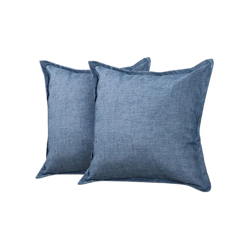 Kit 2 Almofadas Decorativas Bali Linho Azul Jeans