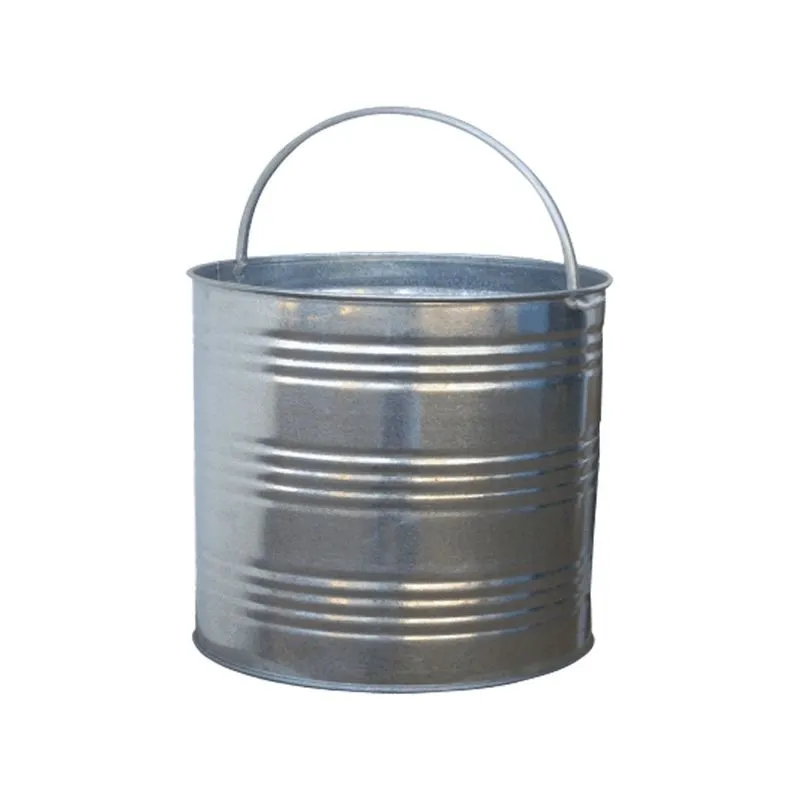 Balde para Água com Alça Multiuso Galvanizado Nº 12, 16 Litros - Metalfer