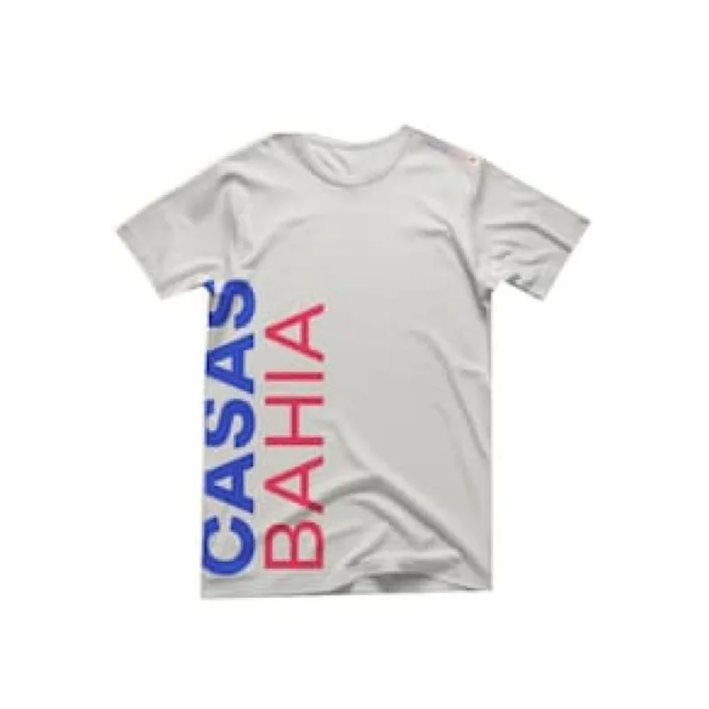 Camiseta Manga Curta Casas Bahia - Branca XXG / Branco
