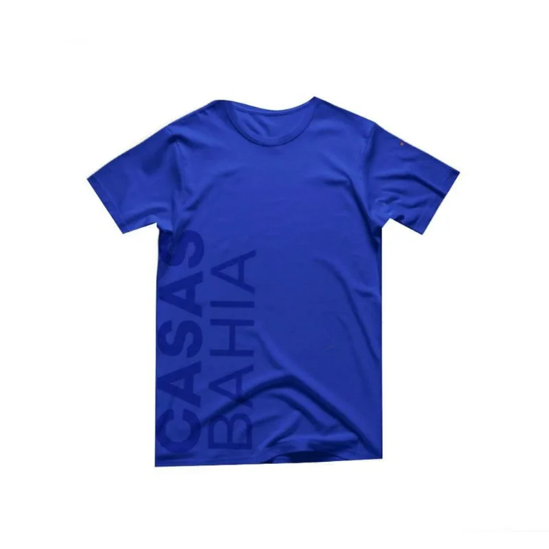 Camiseta Manga Curta Casas Bahia Azul