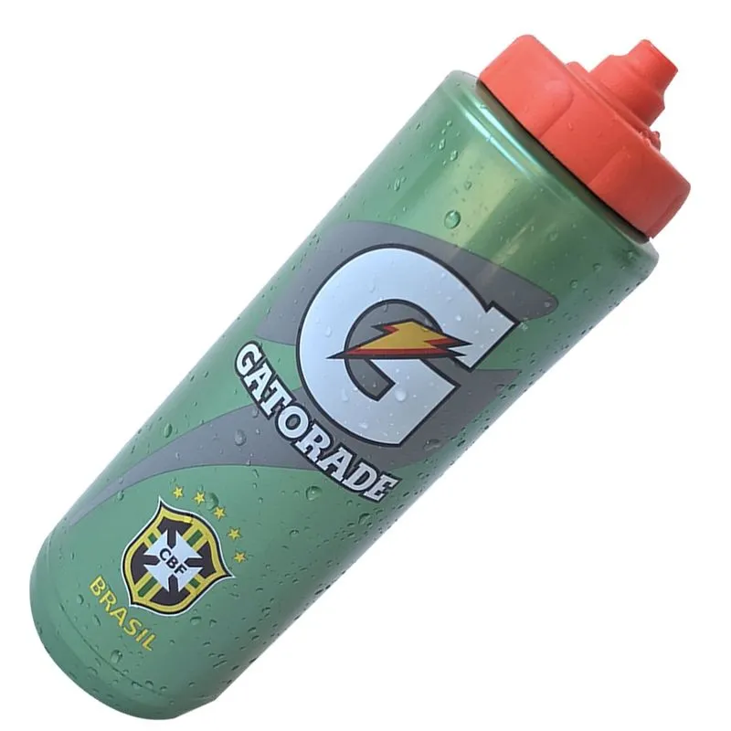 Squeeze Gatorade 1 Litro Seleção Brasileira Bico Automático Verde