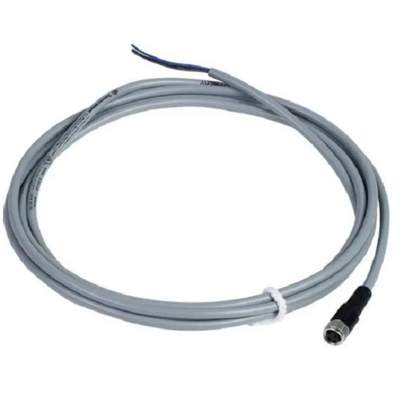 Conector Reto, Rosca M8x1 (femea), 3 Polos, 5 Metros De Cabo