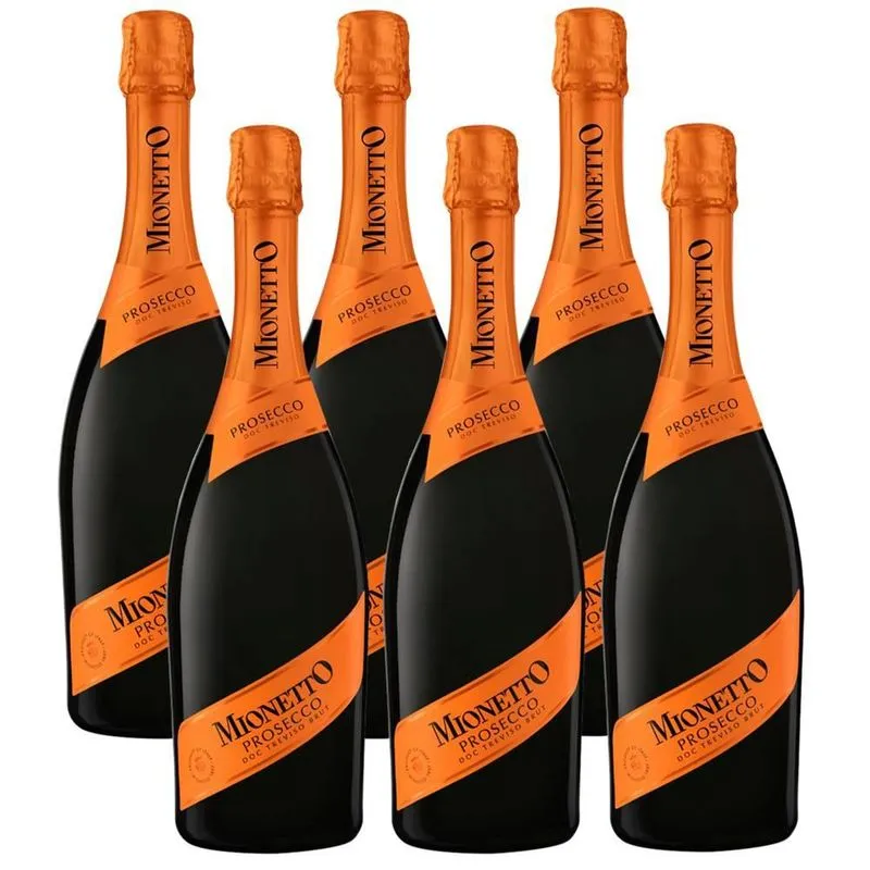 Kit 06 Unidades Espumante Mionetto Prosecco Brut 750ml