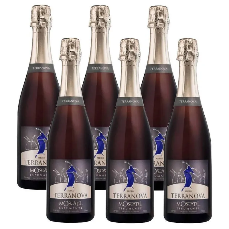 Kit 06 Unidades Espumante Miolo Terranova Moscatel 750ml