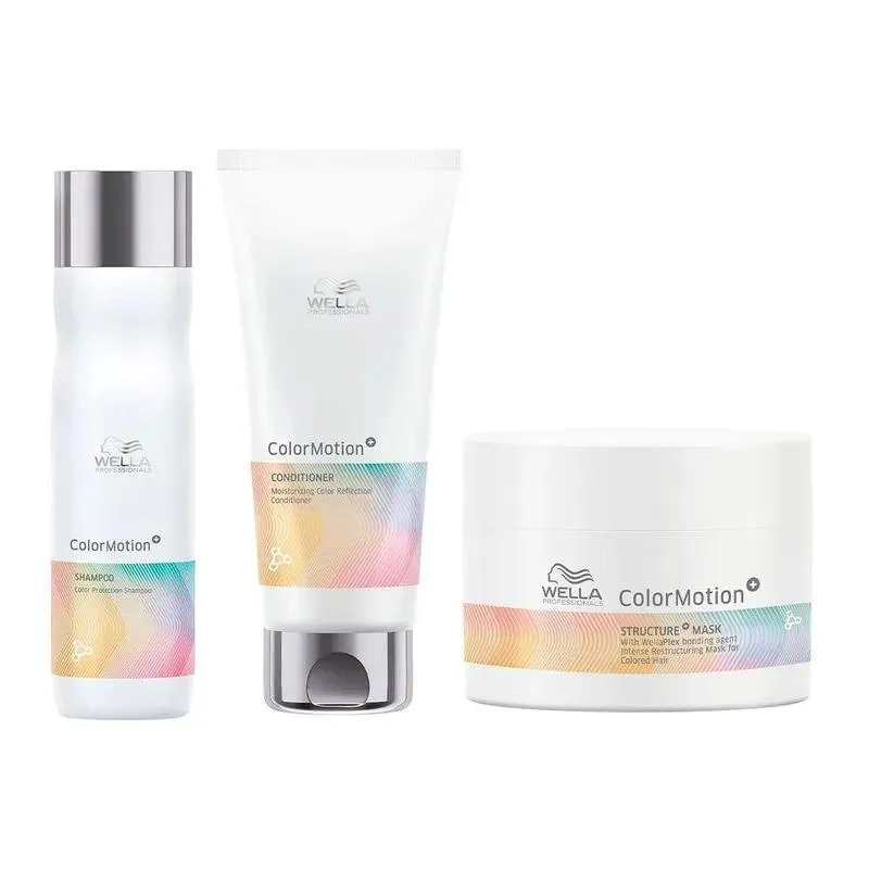 Wella Color Motion Trio Shampoo + Condicionador + Máscara