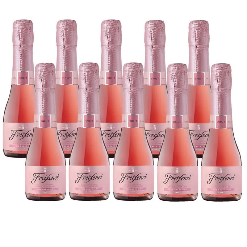 Kit 10 Unidades Mini Espumante Freixenet Rosé Brut 200ml