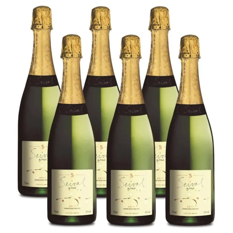 Kit 06 Unidades Espumante Miolo Seival Brut 750ml
