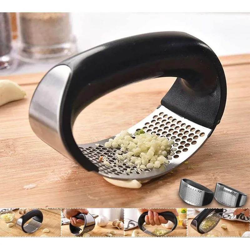 Espremedor De Alho Manual Em Inox - Prático