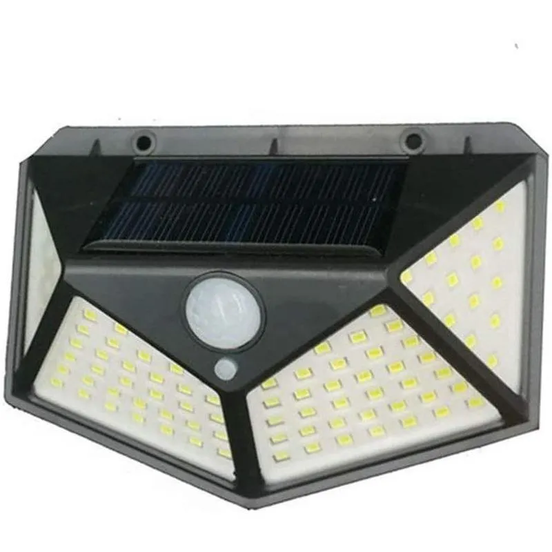 Luminária Solar 100 Leds Sensor Presença - Valecom