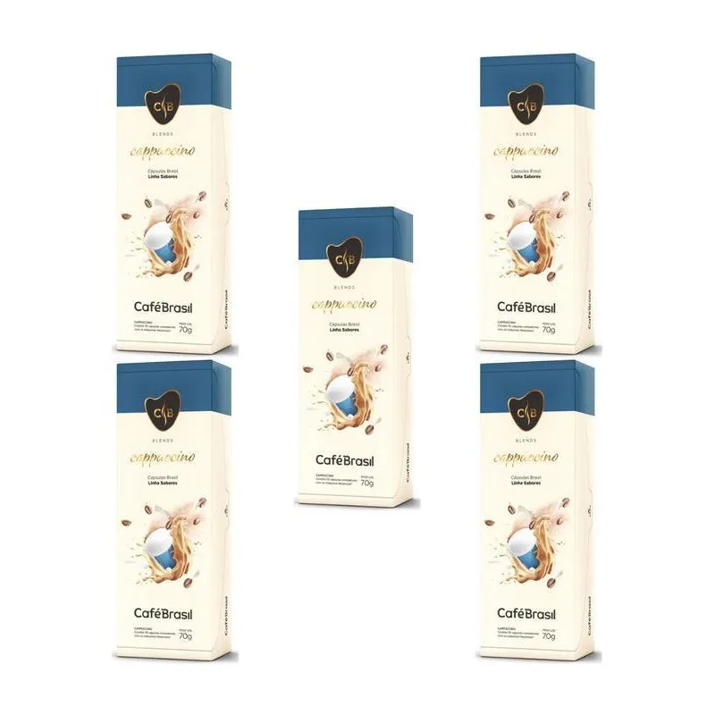 Kit 50 Cápsulas Cappuccino Café Brasil