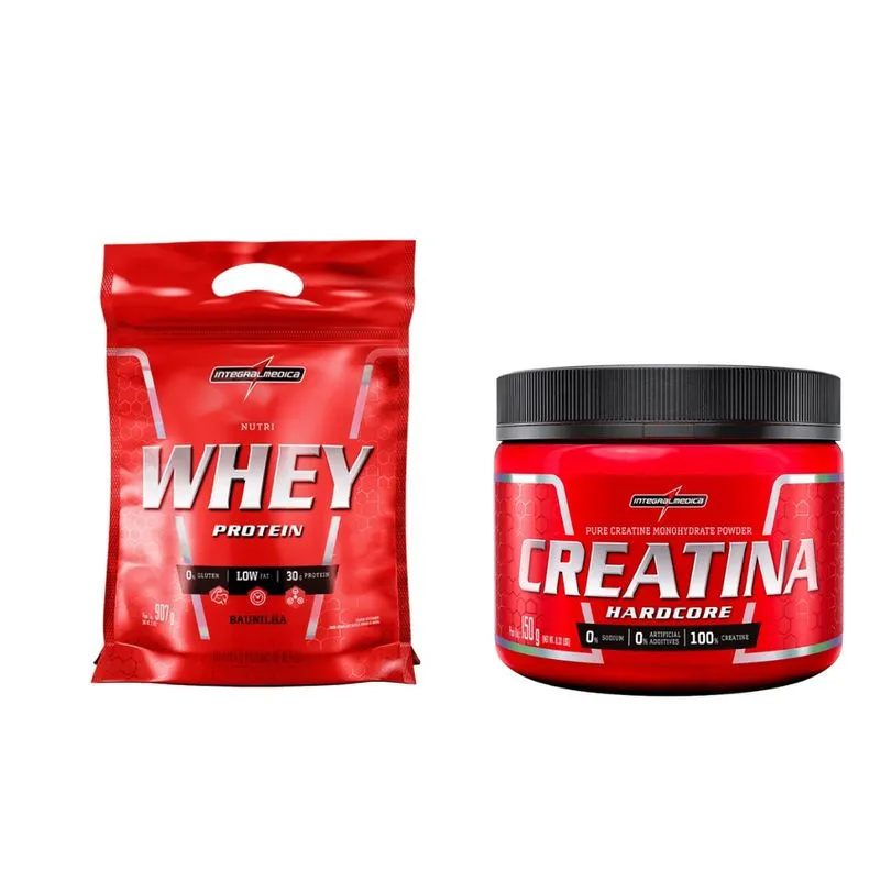 Kit Whey + Creatina - Nutri Whey907g + Creatina150g