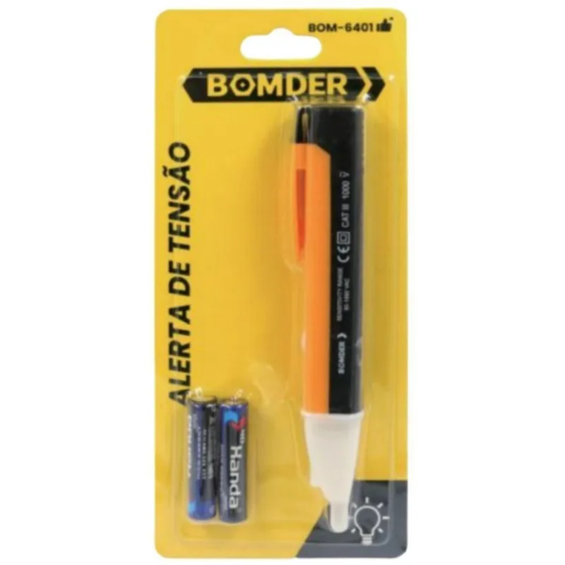 Detector de Tensão Tipo Caneta EZ Alert I 90V a 1000V AC com LED e Buzzer IP54 Minipa