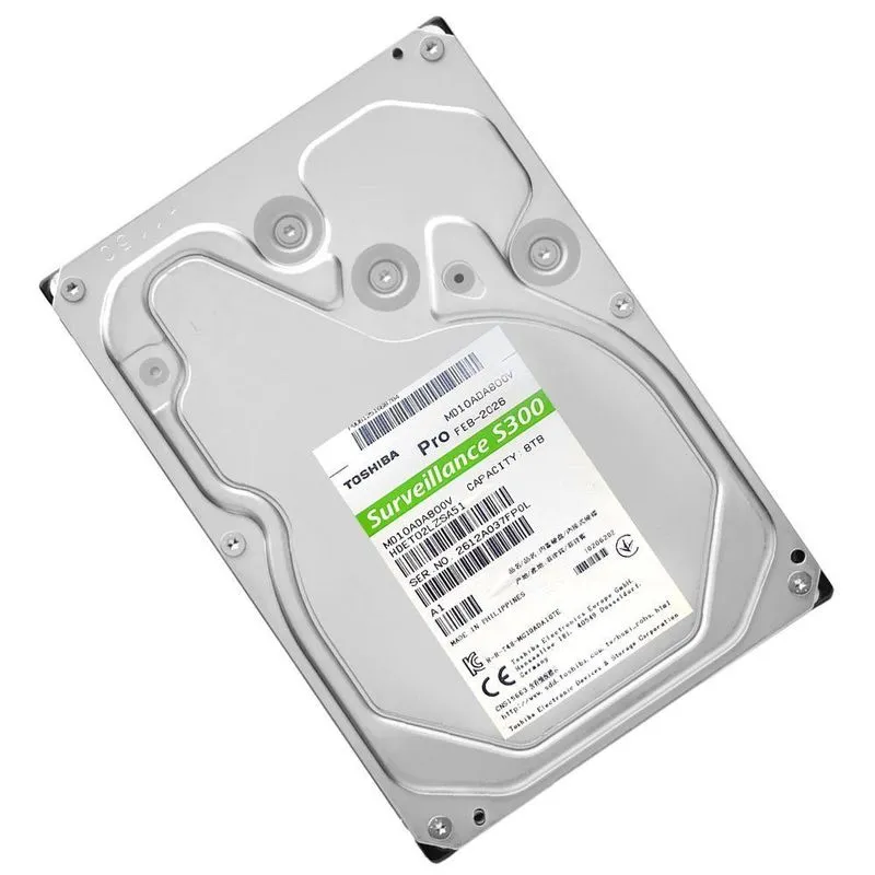 HD 8TB S300 Pro Surveillance 3.5 SATA 3 7200 RPM Uso Profissional e Pessoal Toshiba MD10ADA800V
