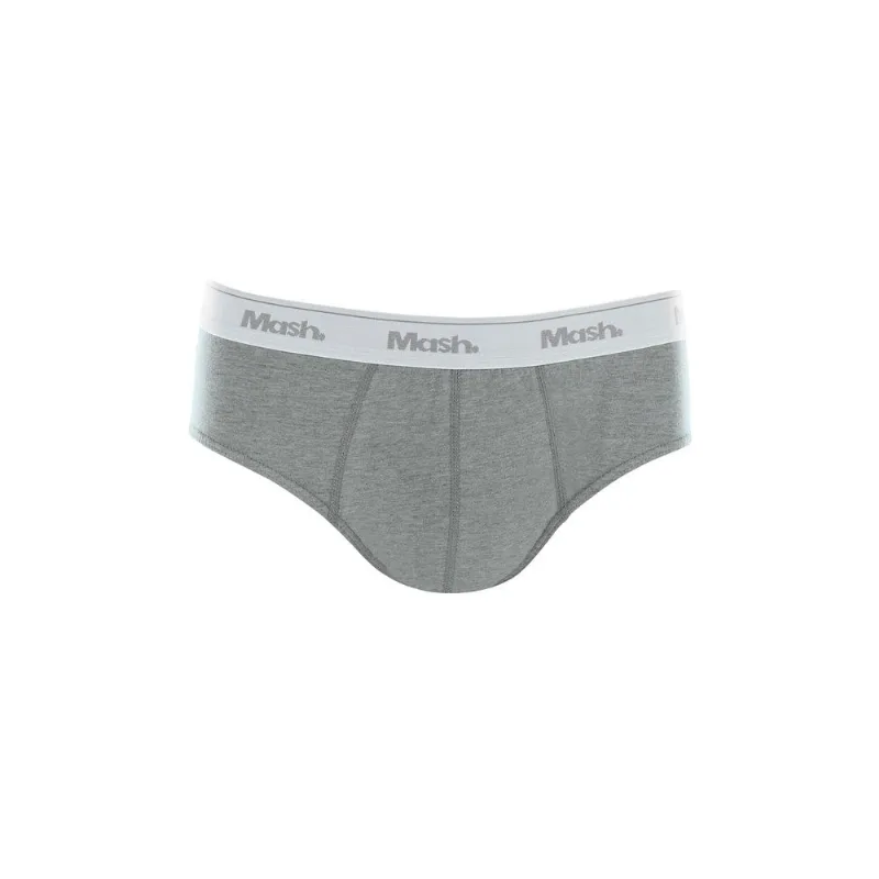 Cueca Slip Algodão Cinza Mescla Claro M