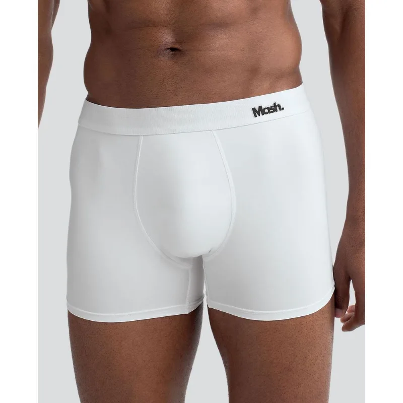 Cueca Boxer Lisa Microfibra Branco P