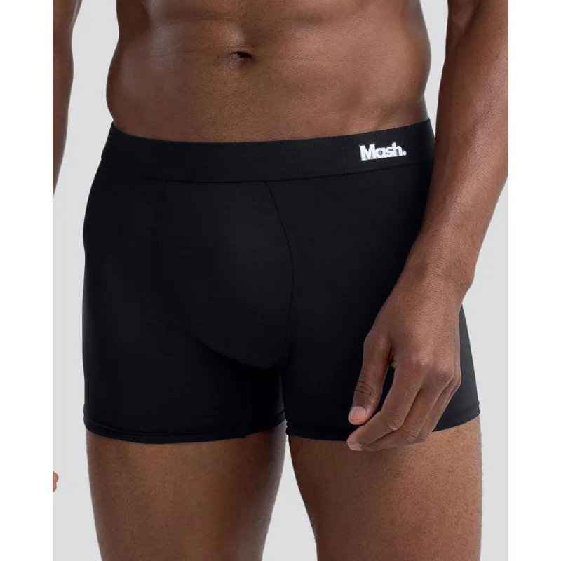 Cueca Boxer Lisa Microfibra Preto P