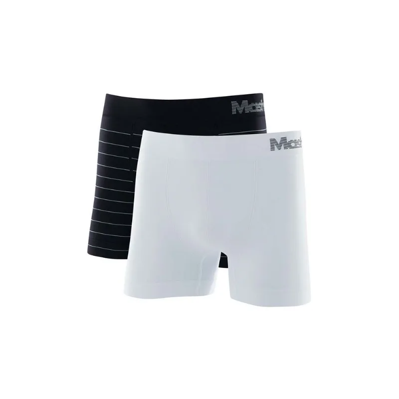 Kit 2 Cuecas Boxer Microfibra sem Costura Preto P