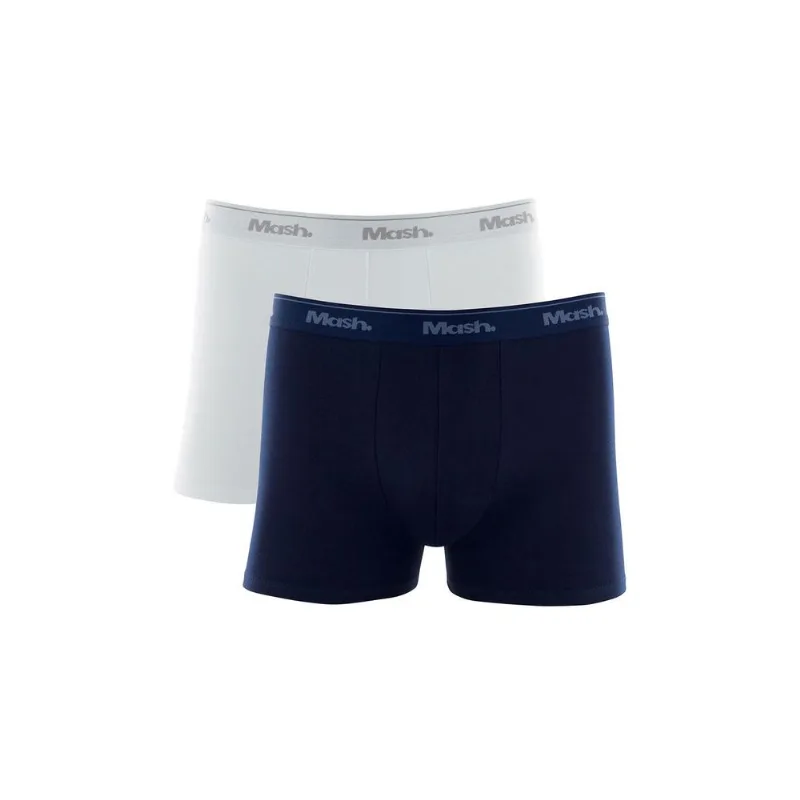 Kit 2 Cuecas Boxer Cotton Plus Size Azul Marinho XXGG