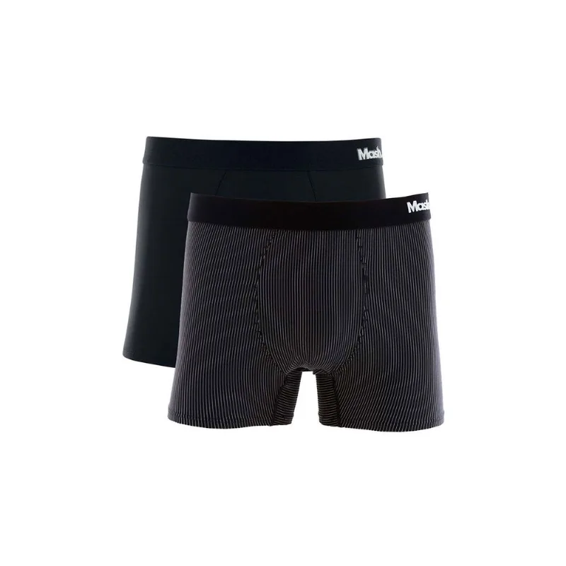 Kit 2 Cuecas Boxer Microfibra Preto G