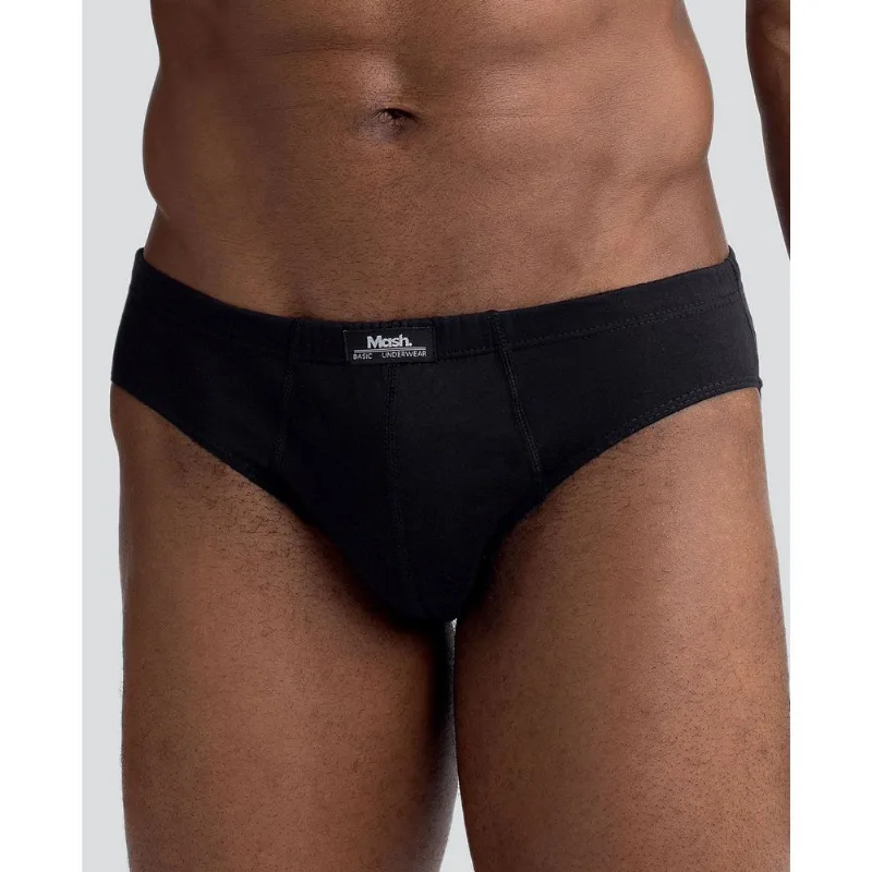 Cueca Slip Algodão Preto P