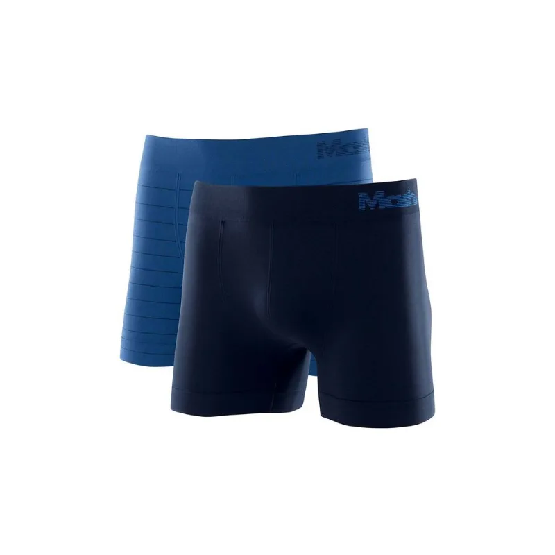 Kit 2 Cuecas Boxer Microfibra sem Costura Azul Royal GG