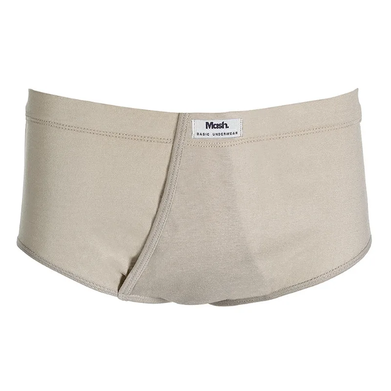 Cueca Mash Slip Algodão com Abertura 072.50 Caqui G