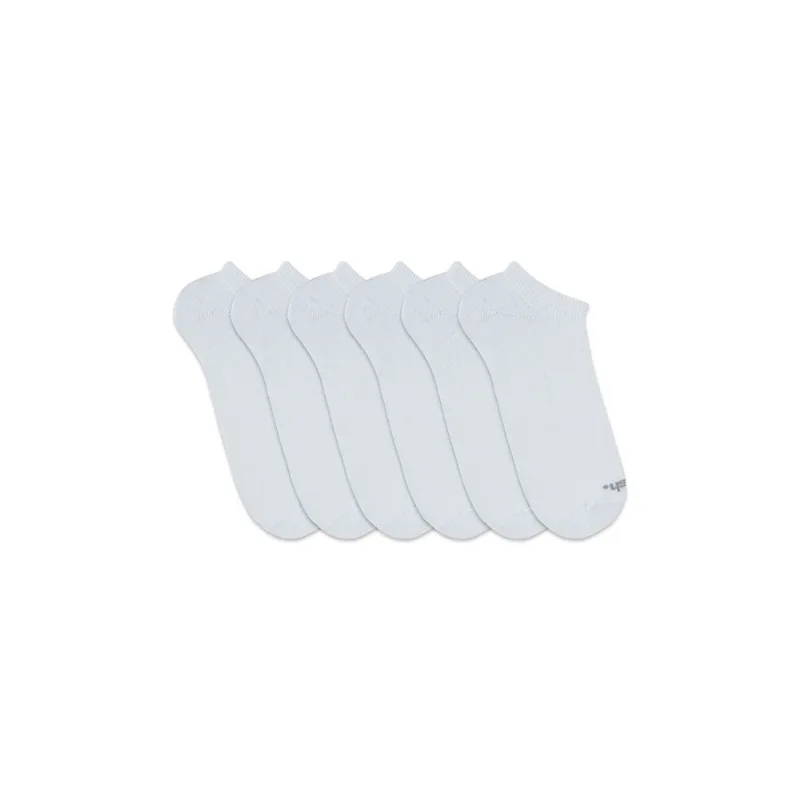 Kit 6 Pares Meia Esportiva Invisível Branco 28-33
