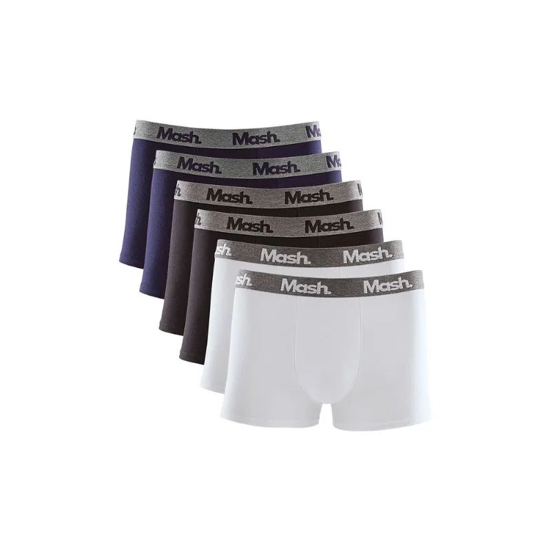 Kit 6 Cuecas Boxer Cotton Sortido G