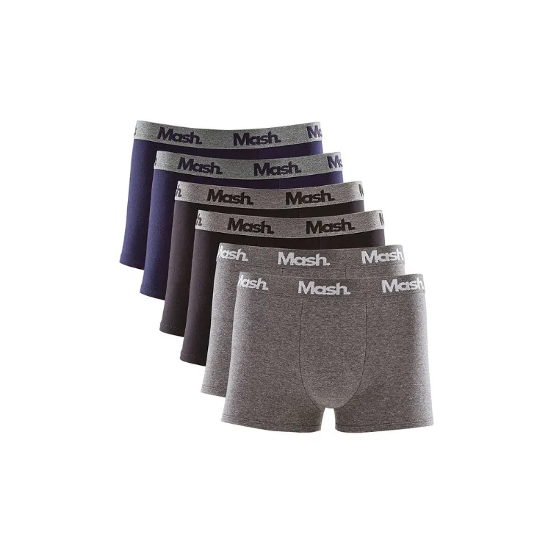 Kit 6 Cuecas Boxer Cotton Sortido 01 P
