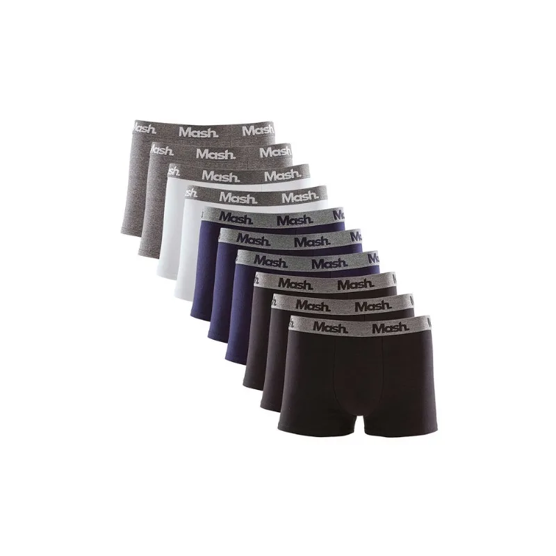 Kit 10 Cuecas Boxer Cotton Sortido 01 P