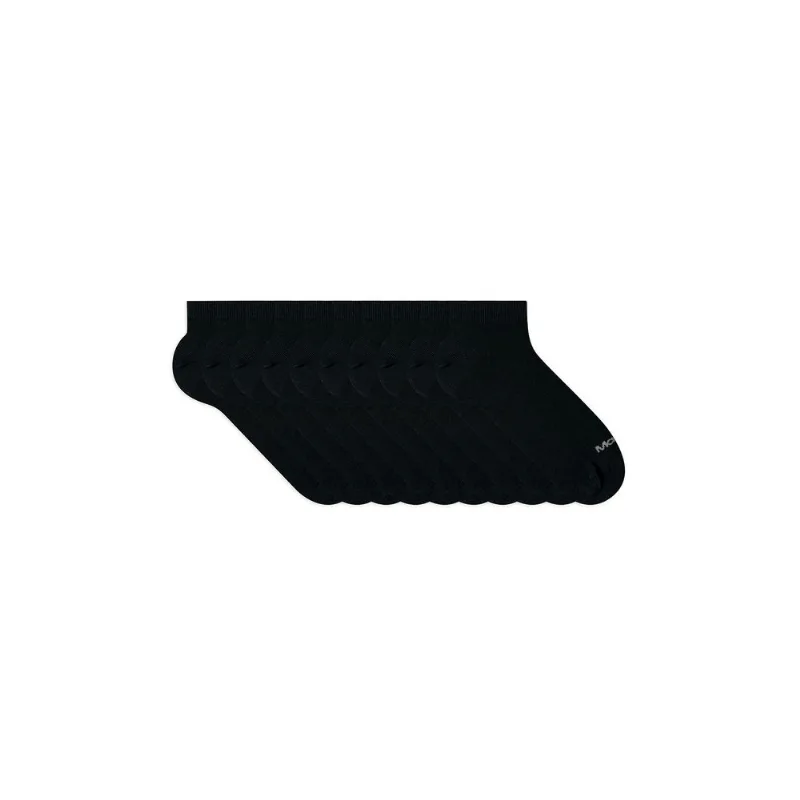 Kit 10 Pares Meia Sapatilha Masculina Preto 39-44