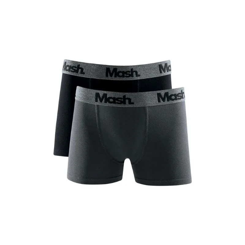 Kit 2 Cuecas Boxer Algodão Infantil Preto P