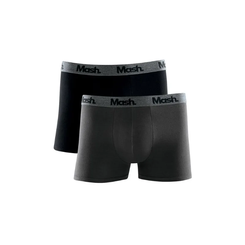 Kit 2 Cuecas Boxer Cotton Preto GG