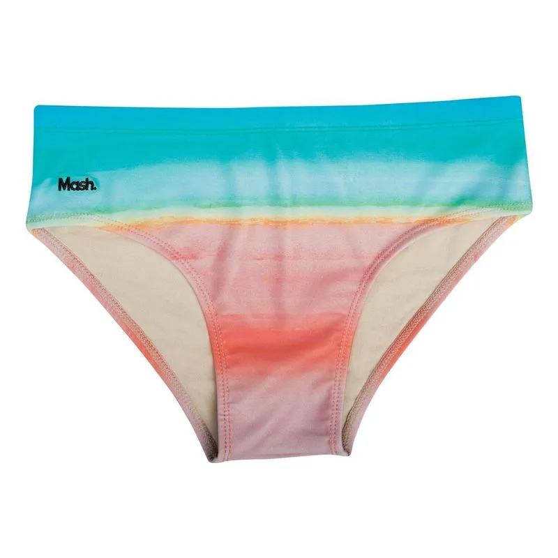 Sunga Mash Slim Estampa Sunset Degradé Laranja Claro M