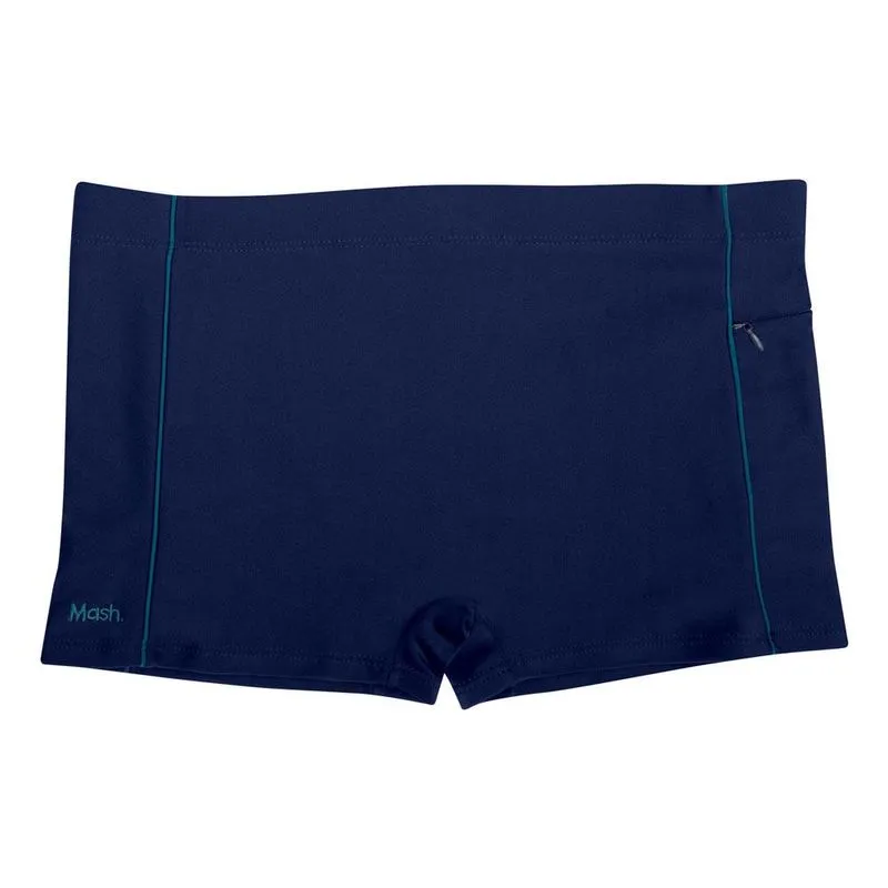 Sunga Boxer Mash Lisa Com Bolso Lateral Azul Marinho Gg
