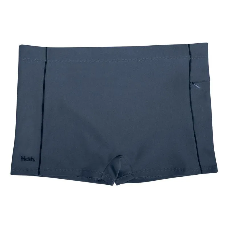 Sunga Boxer Mash Lisa Com Bolso Lateral Cinza G