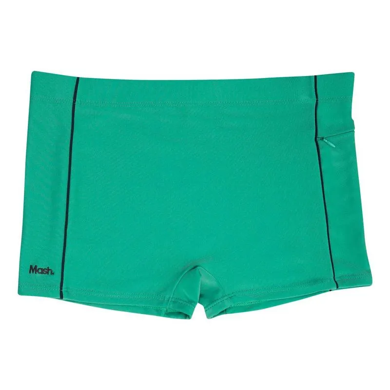 Sunga Boxer Mash Lisa Com Bolso Lateral Verde Água Escuro Gg
