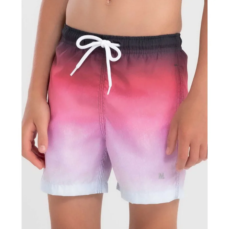 Short Praia Infantil Estampado Degradé Rosa P
