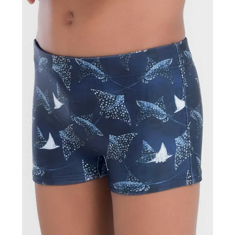 Sunga Boxer Infantil Oceano Azul Marinho G