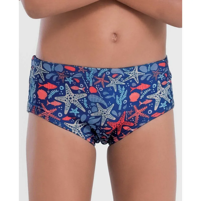 Sungao Infantil Estampado com Estrela do Mar Azul Marinho GG