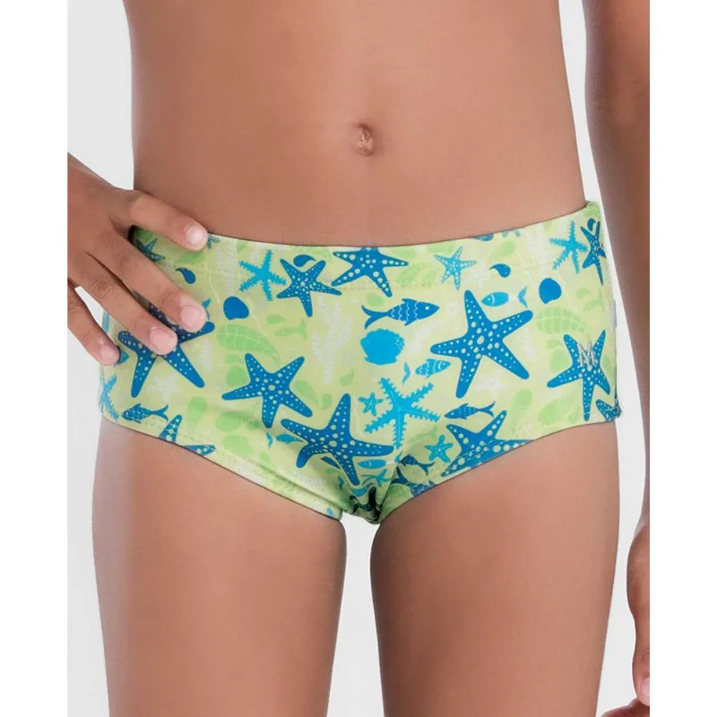 Sungao Infantil Estampado com Estrela do Mar Verde Cítrico M