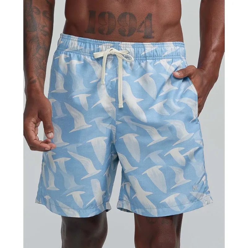 Shorts Ripstop Estampado Azul Claro GG