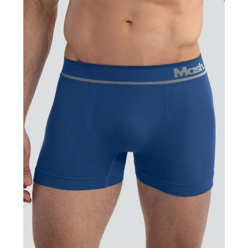 Cueca Boxer Microfibra sem Costura Azul Royal M