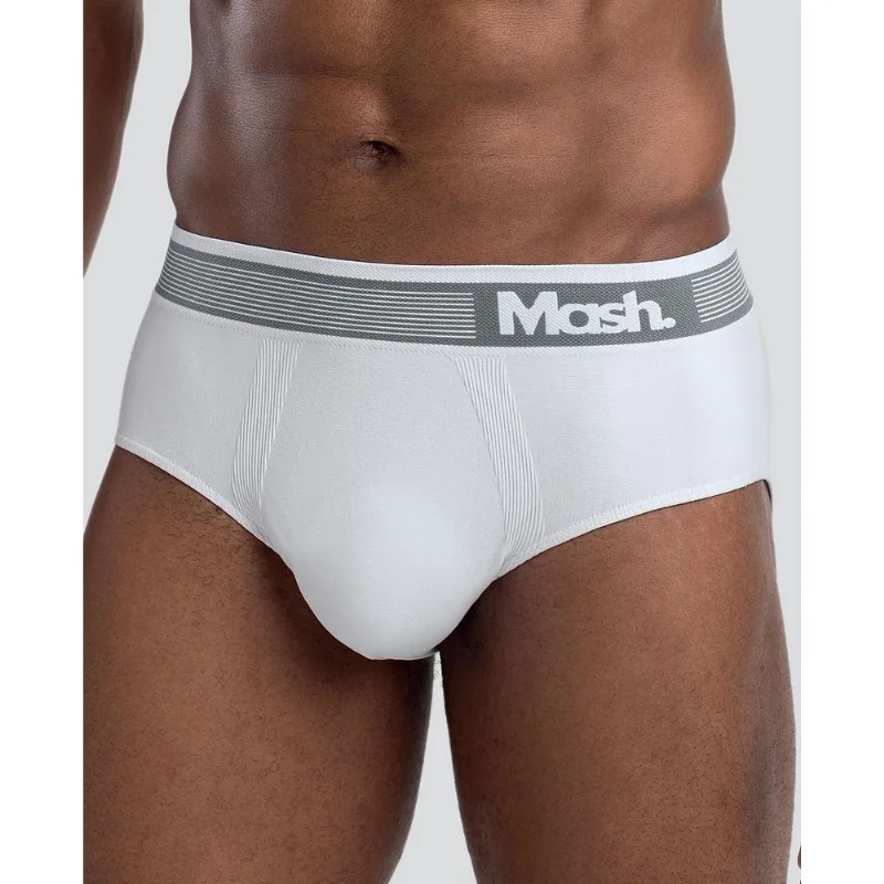 Cueca Slip Microfibra sem Costura Branco G