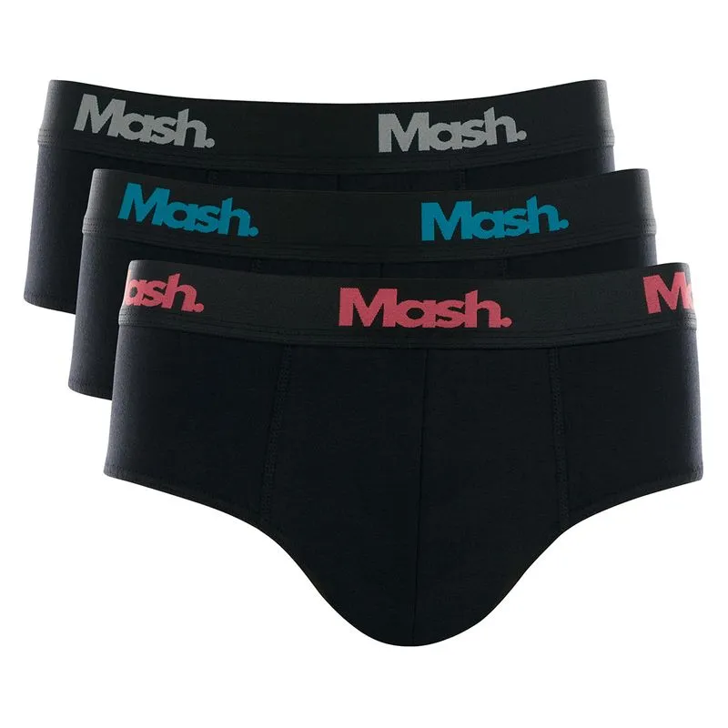 Kit 3 Cuecas Slip Cotton Mash