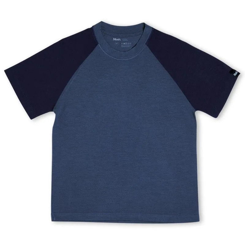 Camiseta Mash Infantil Modal Manga Curta Azul jeans M
