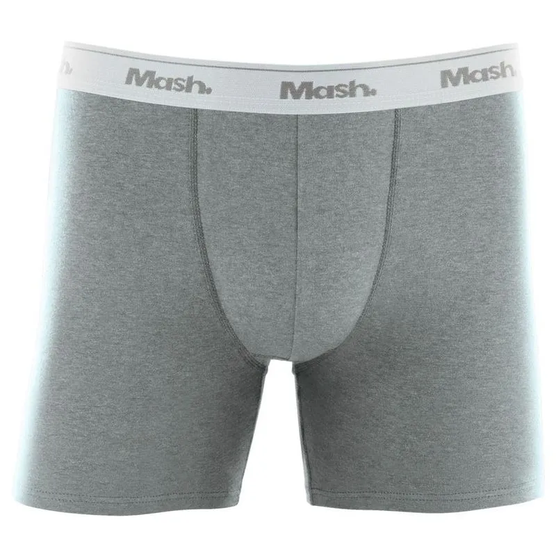 Cueca Boxer Cotton Lisa - Cinza Mescla Claro - M