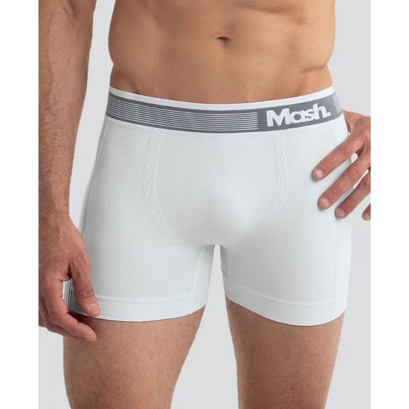 Cueca Boxer Microfibra sem Costura Branco G