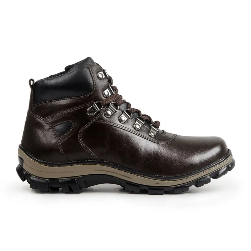 Coturno Bota Masculina Couro Innovation 37 a 44 Petróleo
