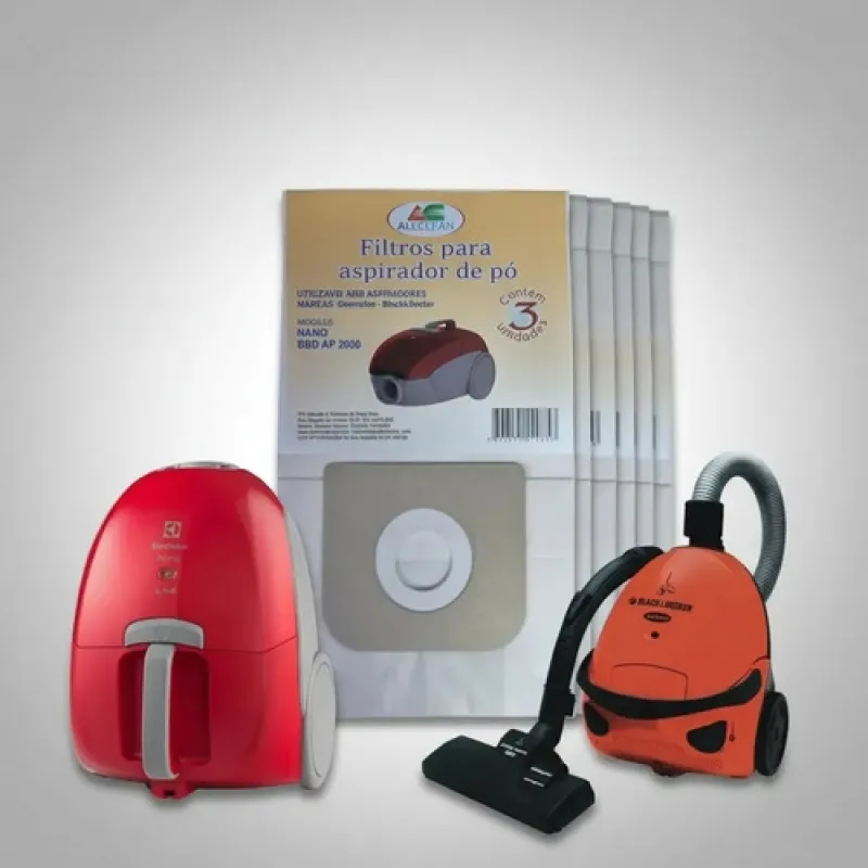 Kit 6 Unid Sacos Para Aspirador All Clean Nano E B&d P2000
